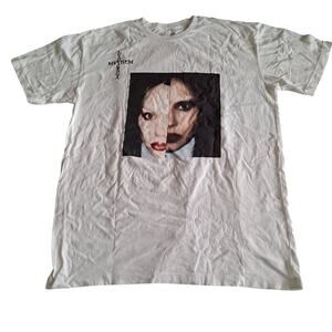 Lady Gaga Mayhem Graphic Print T-Shirt Short Sleeve Tee White Men's Size XL NWOT